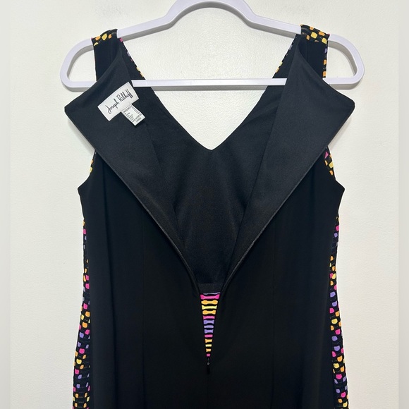 Joseph Ribkoff Mod Style Vibrant Color Square Sheath Dress Size 12 - Picture 9 of 14